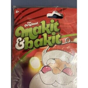 NEW Makit & Bakit Santa Christmas Ornament Kit/Stained Glass Sun Catcher